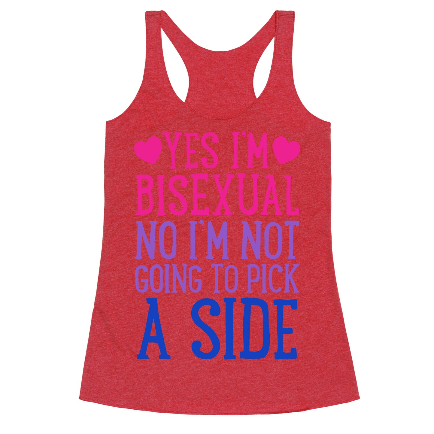 Yes I'm Bisexual Racerback Tank
