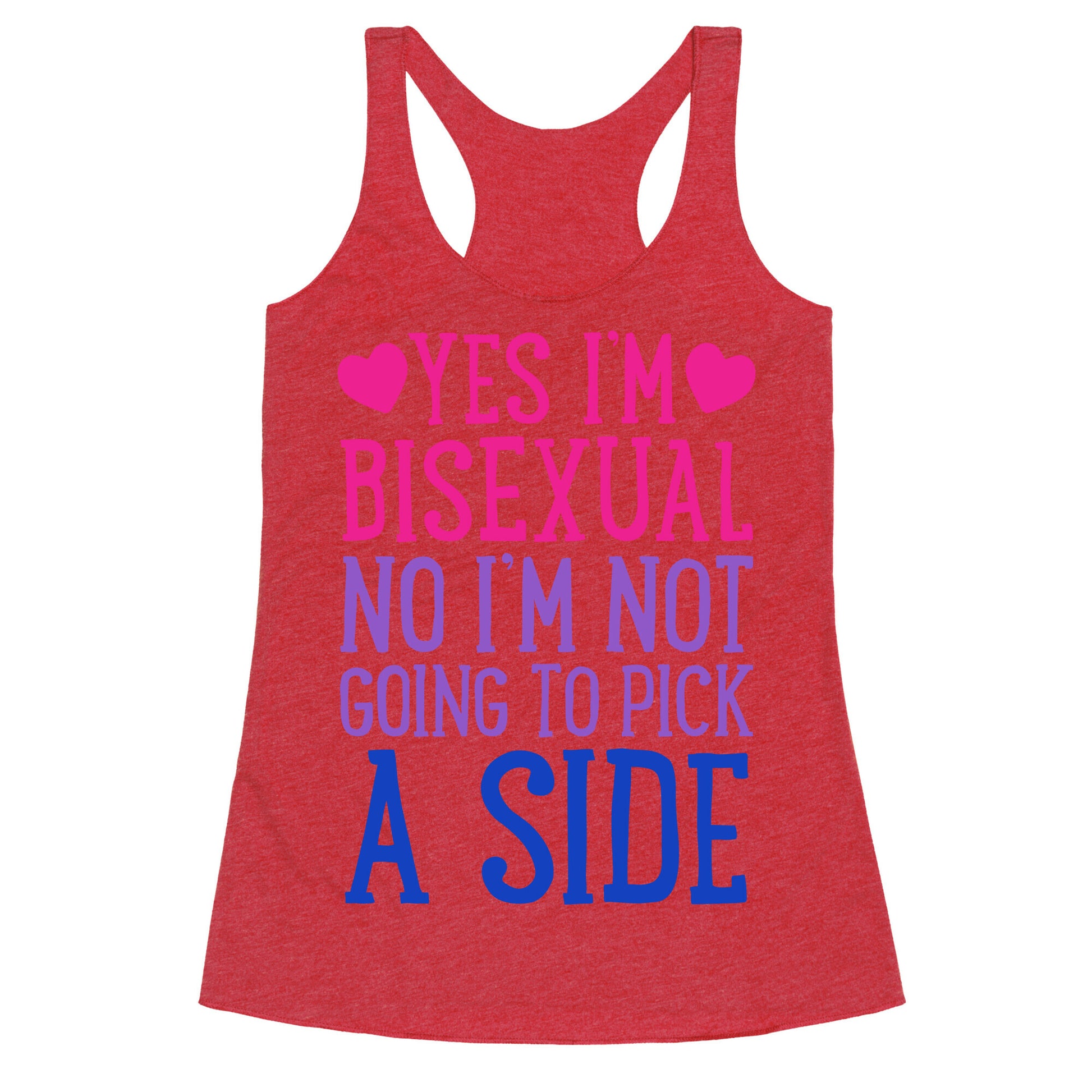 Yes I'm Bisexual Racerback Tank