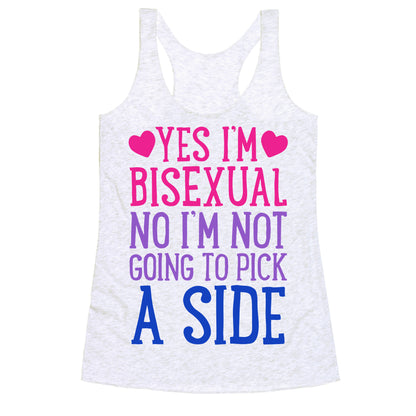 Yes I'm Bisexual Racerback Tank