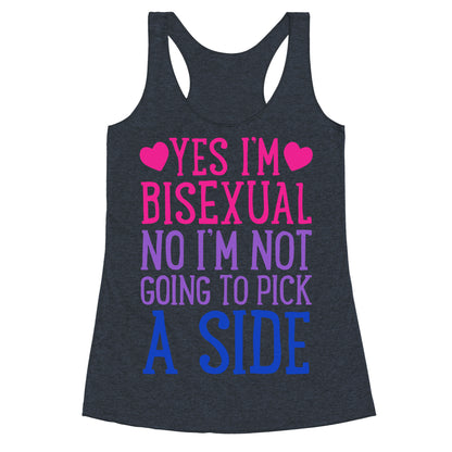 Yes I'm Bisexual Racerback Tank