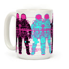 Astronaut Glitches Coffee Mug