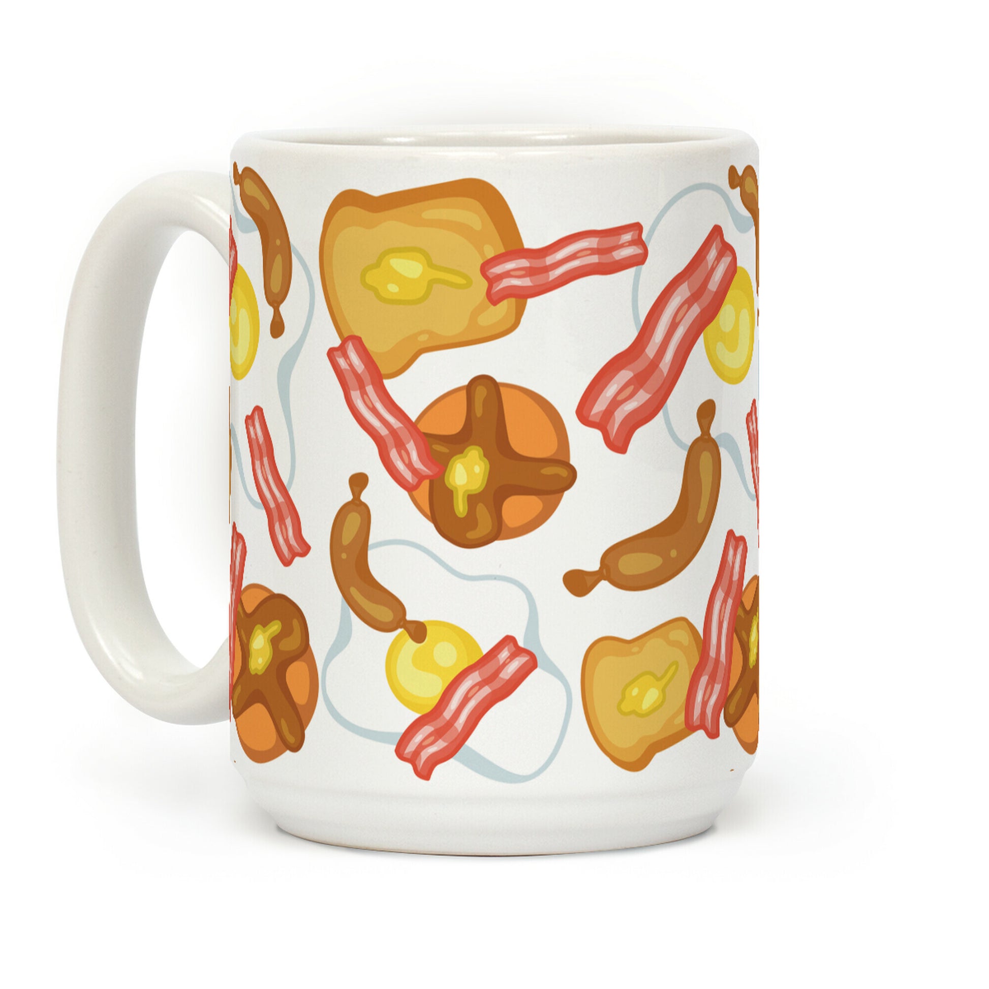 Breakfast Food Pattern Coffee Mug