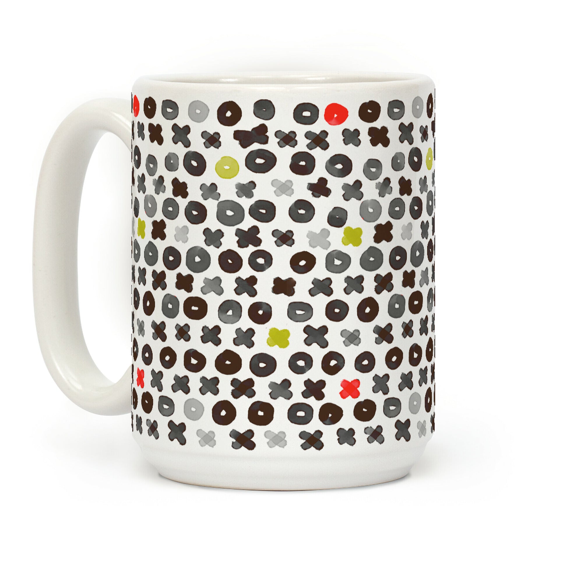 XOXO Hugs and Kisses Pattern Coffee Mug