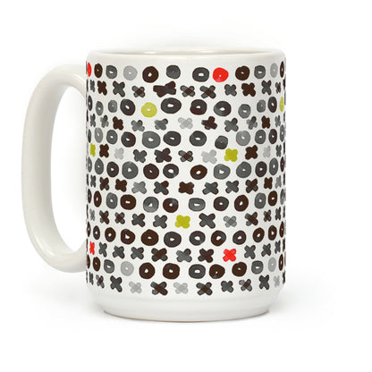 XOXO Hugs and Kisses Pattern Coffee Mug