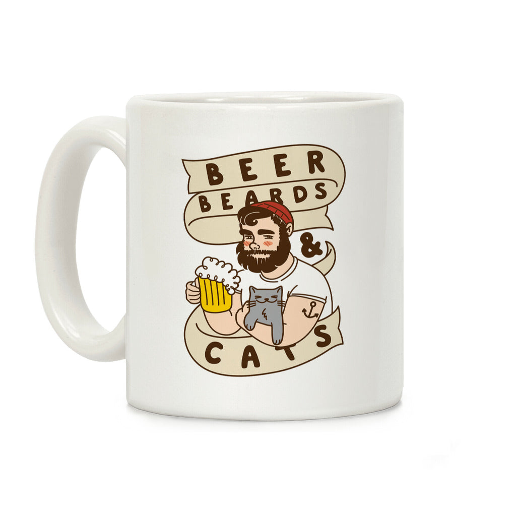 Beer, Beards and Cats Coffee Mug