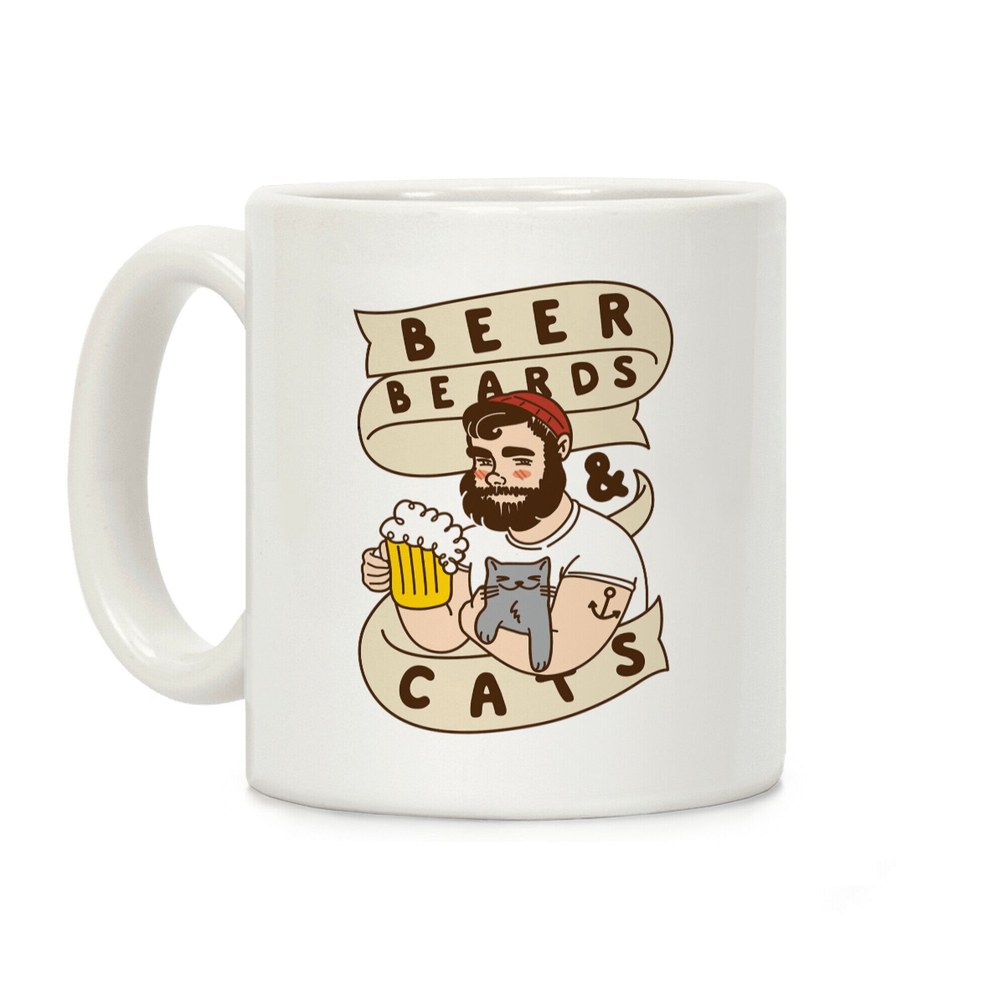 Beer, Beards and Cats Coffee Mug