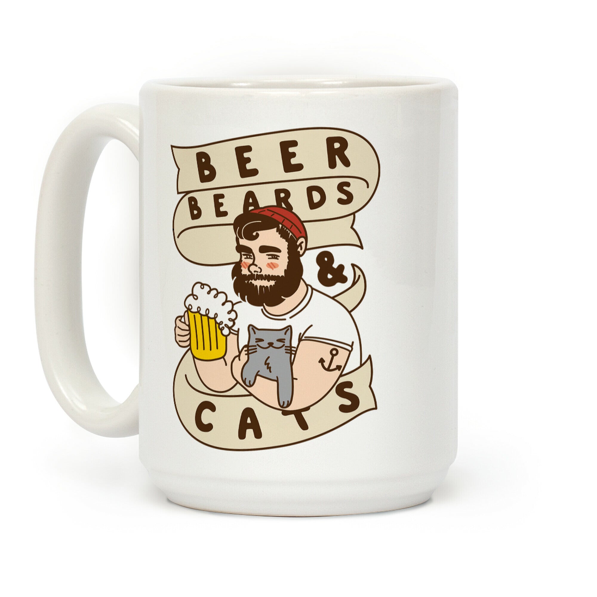 Beer, Beards and Cats Coffee Mug