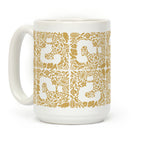Floral Question Block Coffee Mug