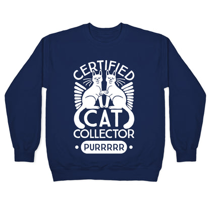 Certified Cat Collector Crewneck Sweatshirt
