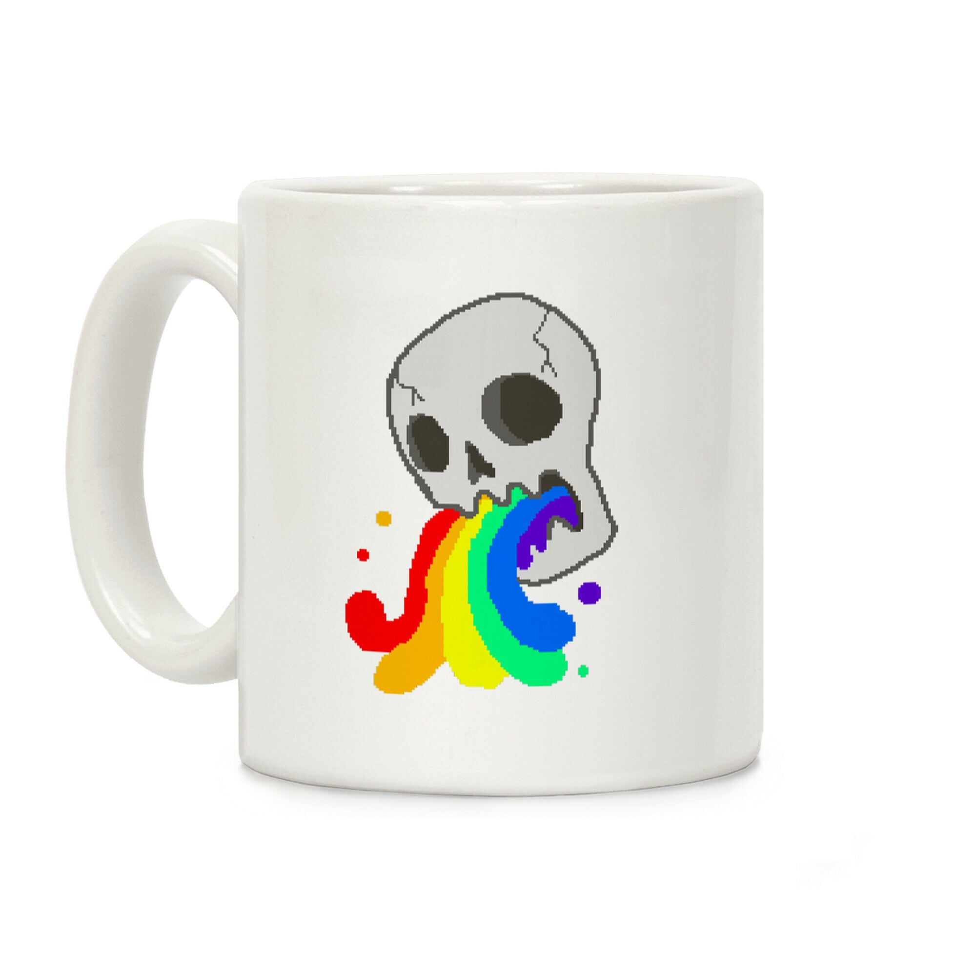 White Skull Wasted Coffee Mug