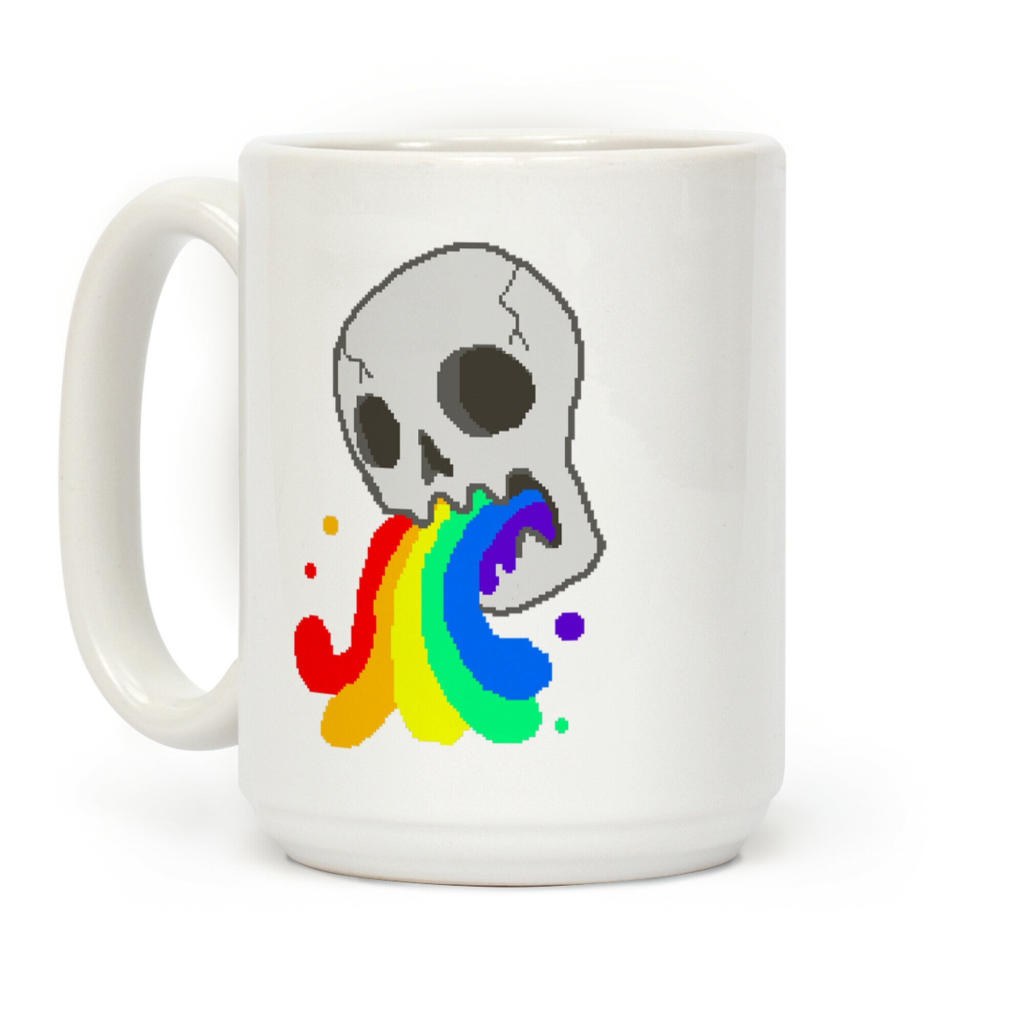 White Skull Wasted Coffee Mug