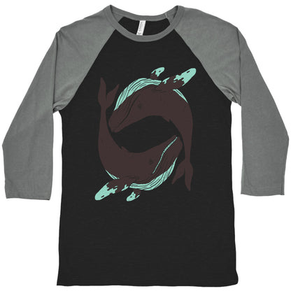 The Circle of Whales Baseball Tee