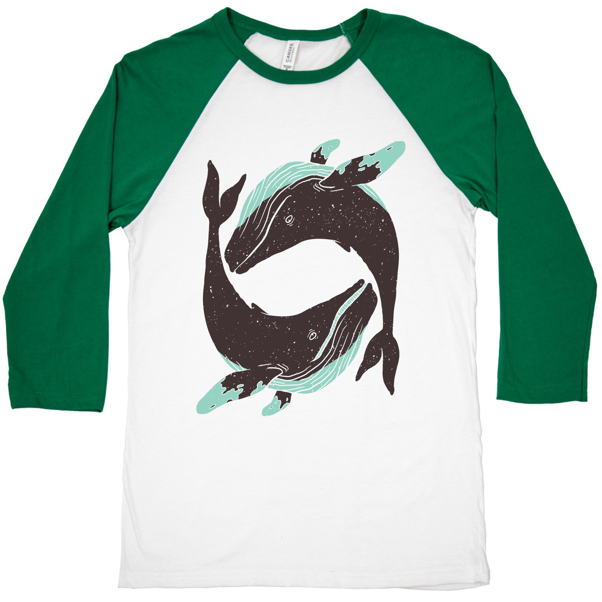 The Circle of Whales Baseball Tee