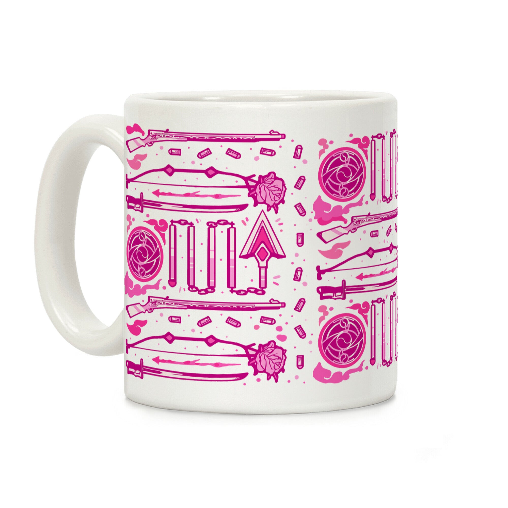 Madoka Magic Girl Weapons Pattern Coffee Mug