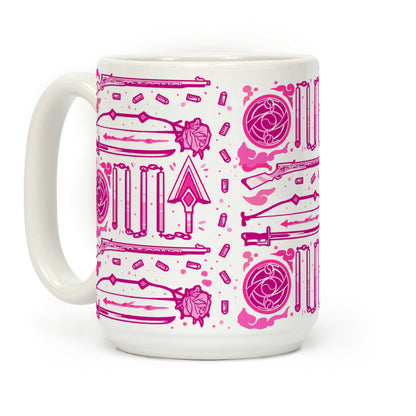 Madoka Magic Girl Weapons Pattern Coffee Mug