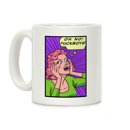 Retro Comic Girl (Oh No! Fuckboys!) Coffee Mug