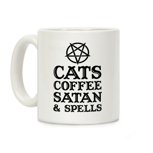 Cats Coffee Satan & Spells Coffee Mug