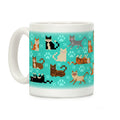 Cute Pixel Kitty Cats Coffee Mug