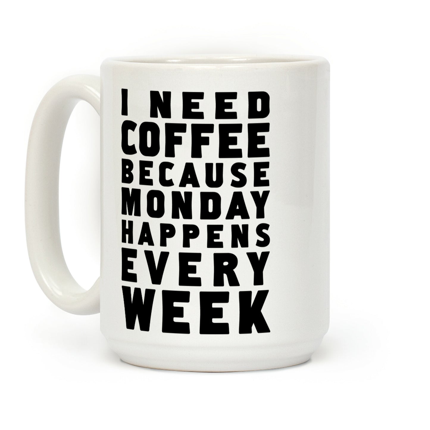 I Need Coffee Because Monday Happens Every Week Coffee Mug