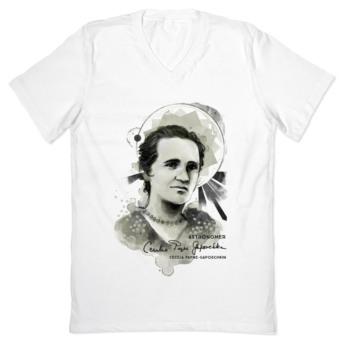 Cecilia Payne-Gaposchkin Famous Astronomer V-Neck