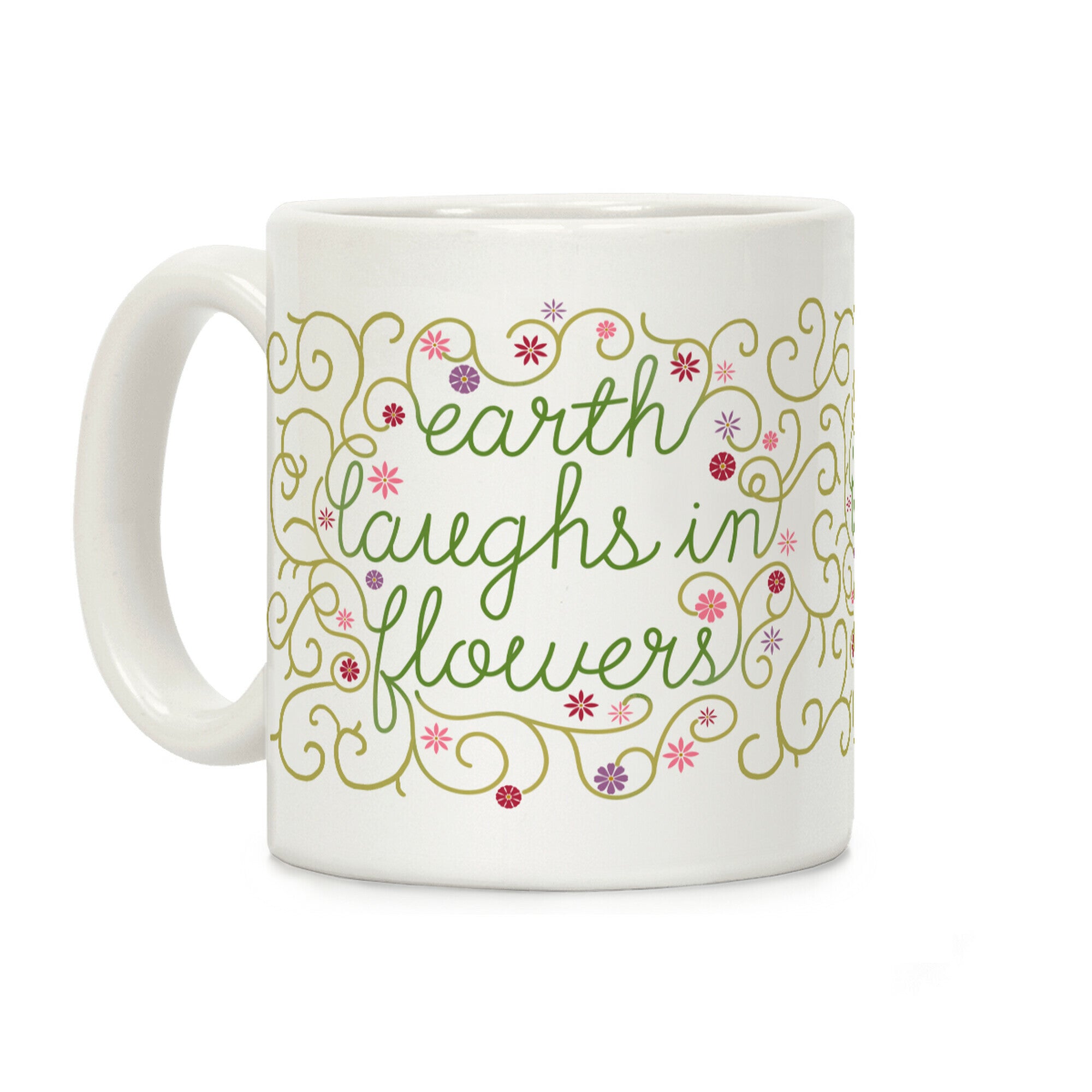 Earth Laughs In Flowers (Emerson Quote) Coffee Mug