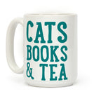 Cats, Books & Tea Coffee Mug