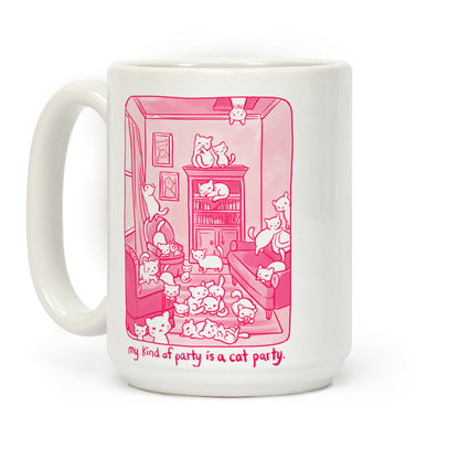 My Kind Of Party Is A Cat Party Coffee Mug