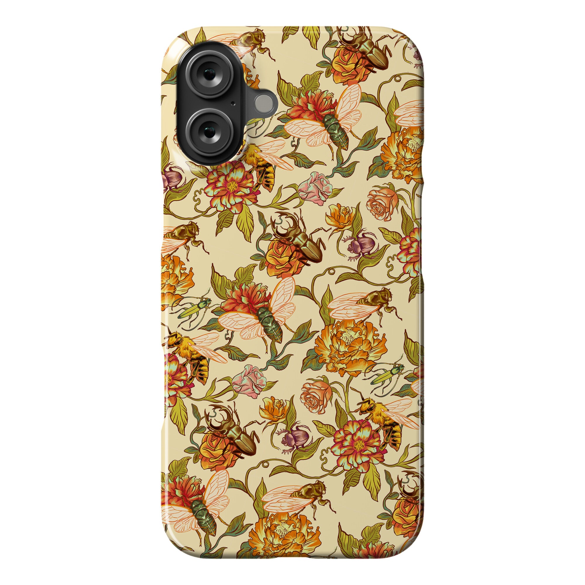 Florals & Hidden Insects Phone Case