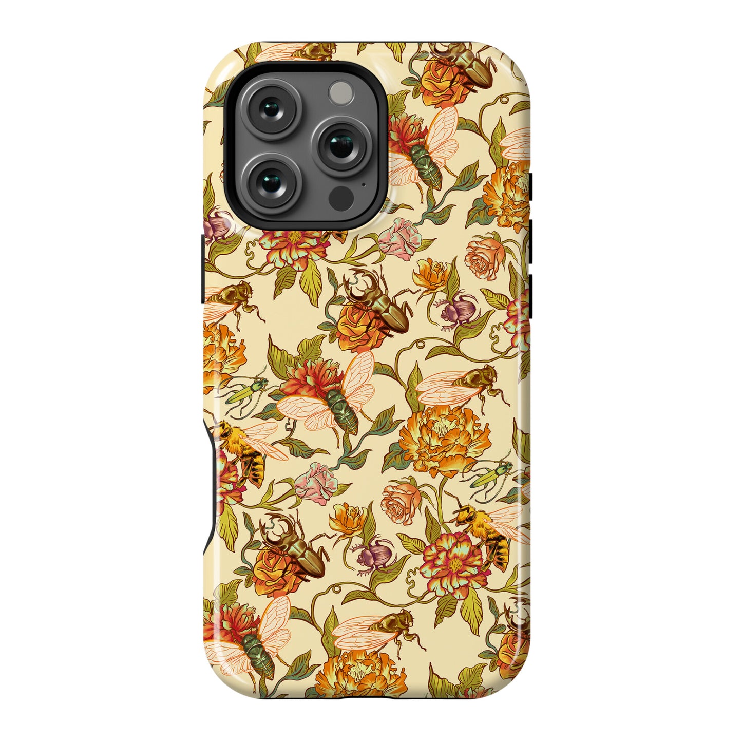 Florals & Hidden Insects Phone Case