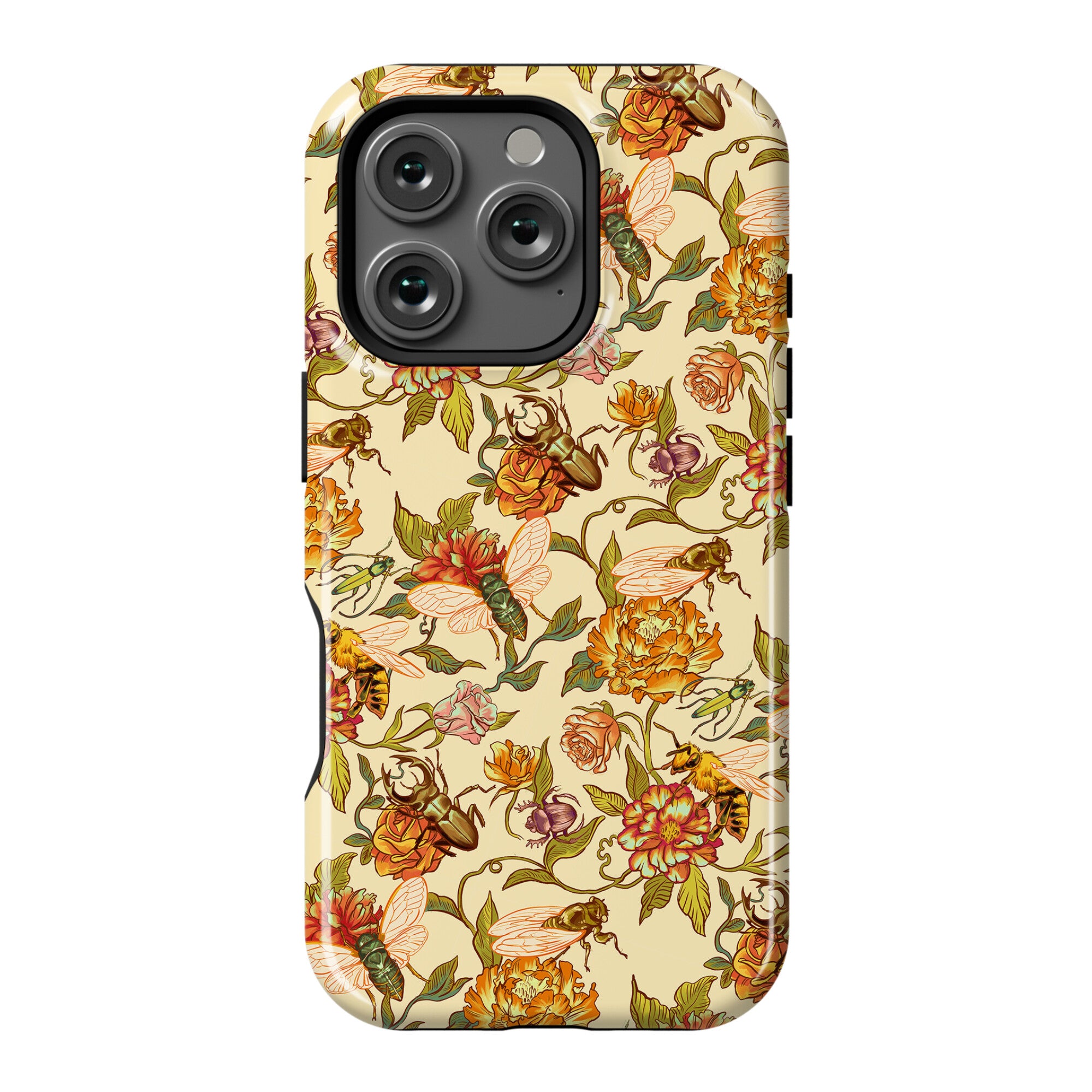 Florals & Hidden Insects Phone Case