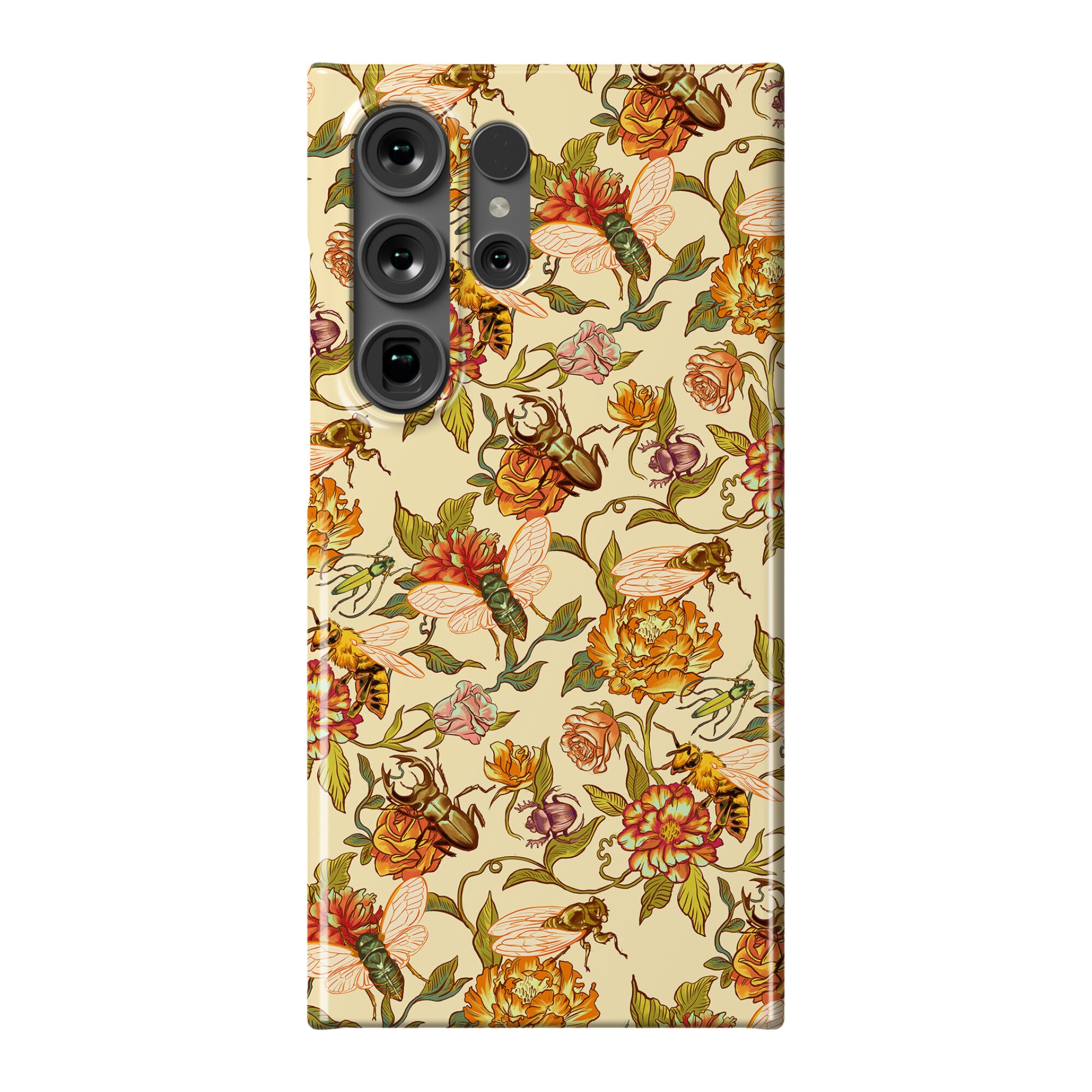 Florals & Hidden Insects Phone Case