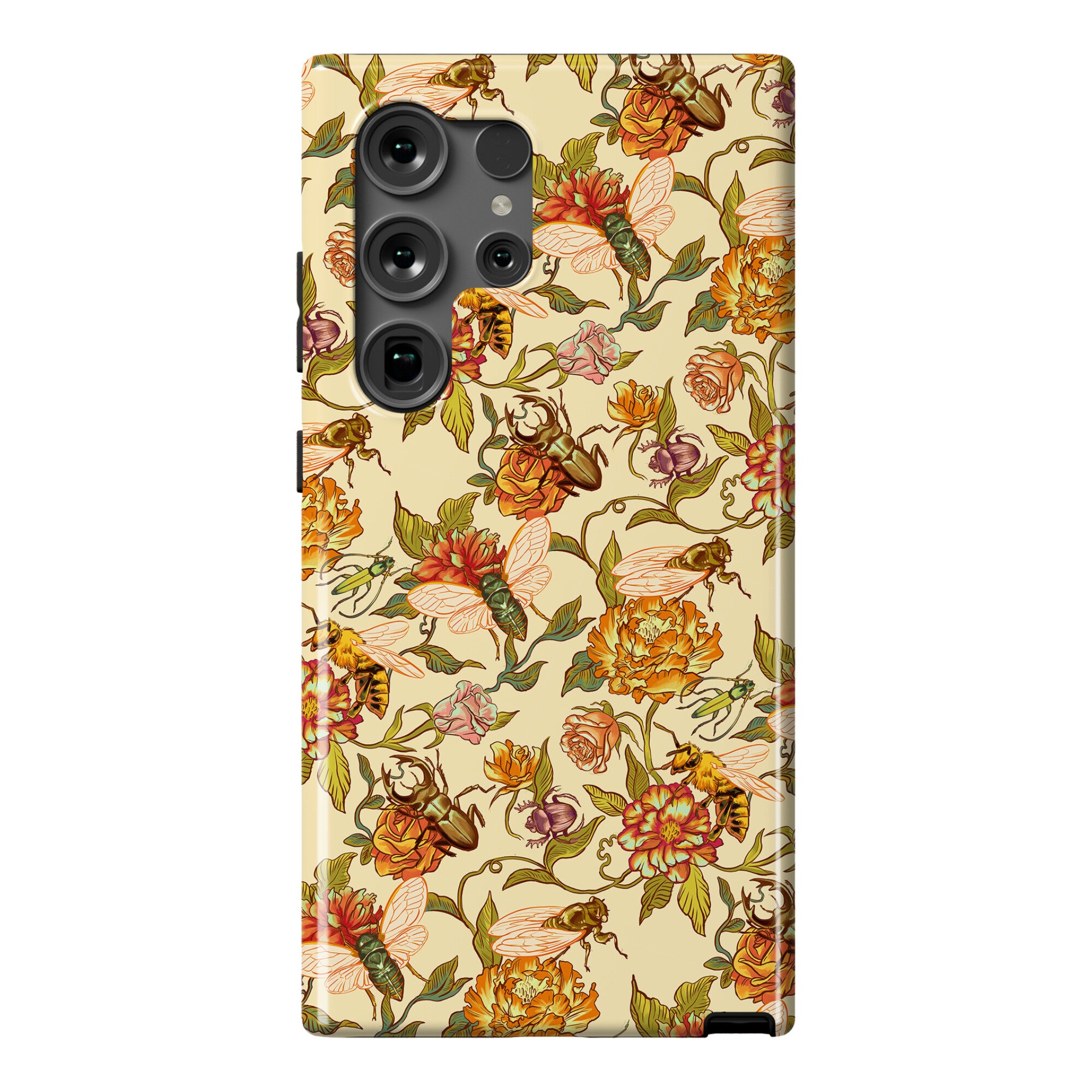 Florals & Hidden Insects Phone Case