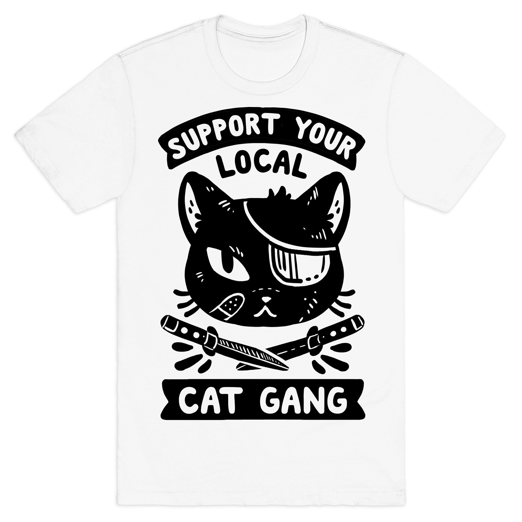 Support Your Local Cat Gang T Shirt LookHUMAN