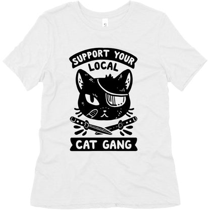 Support Your Local Cat Gang Women's Triblend Tee