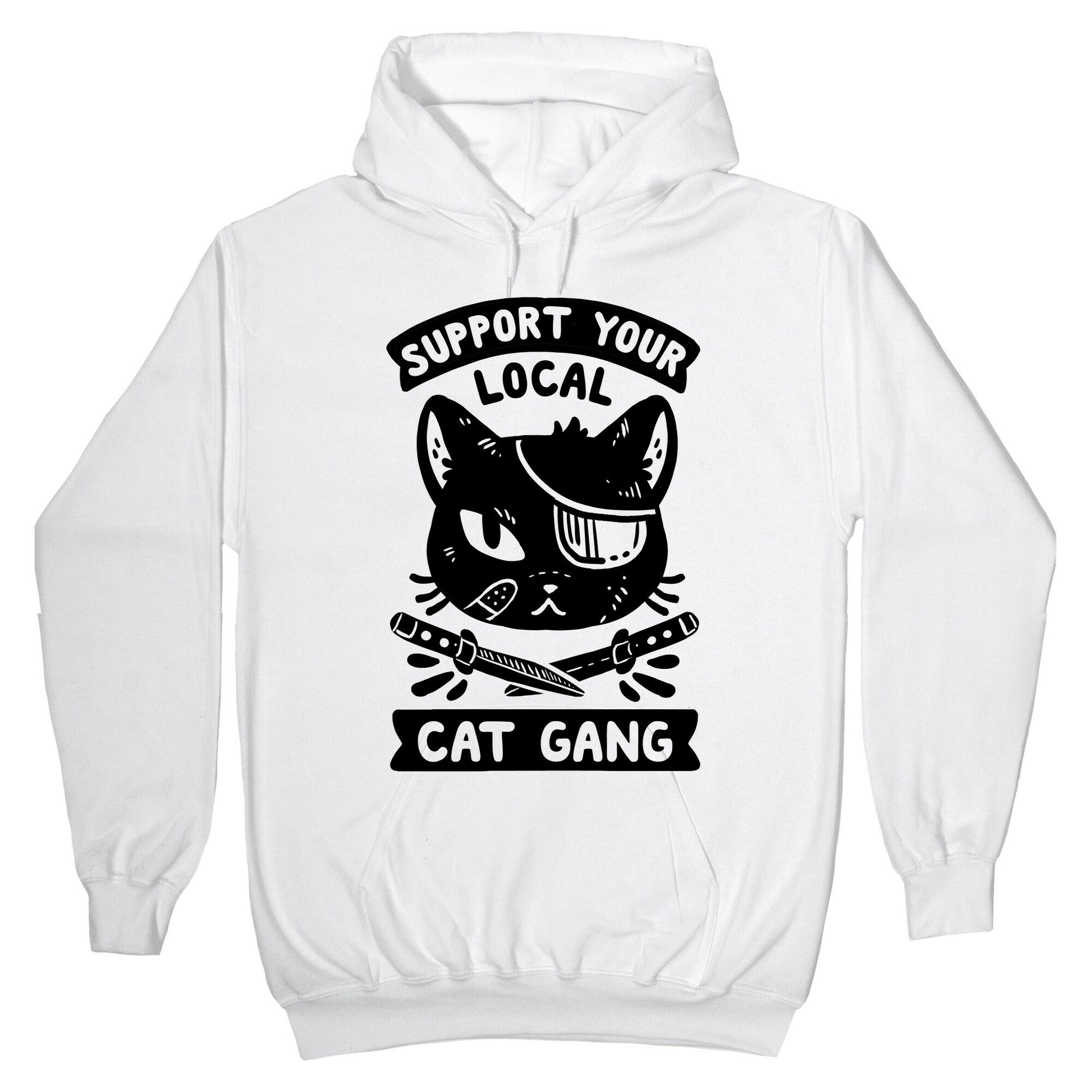 Support Your Local Cat Gang Hoodie