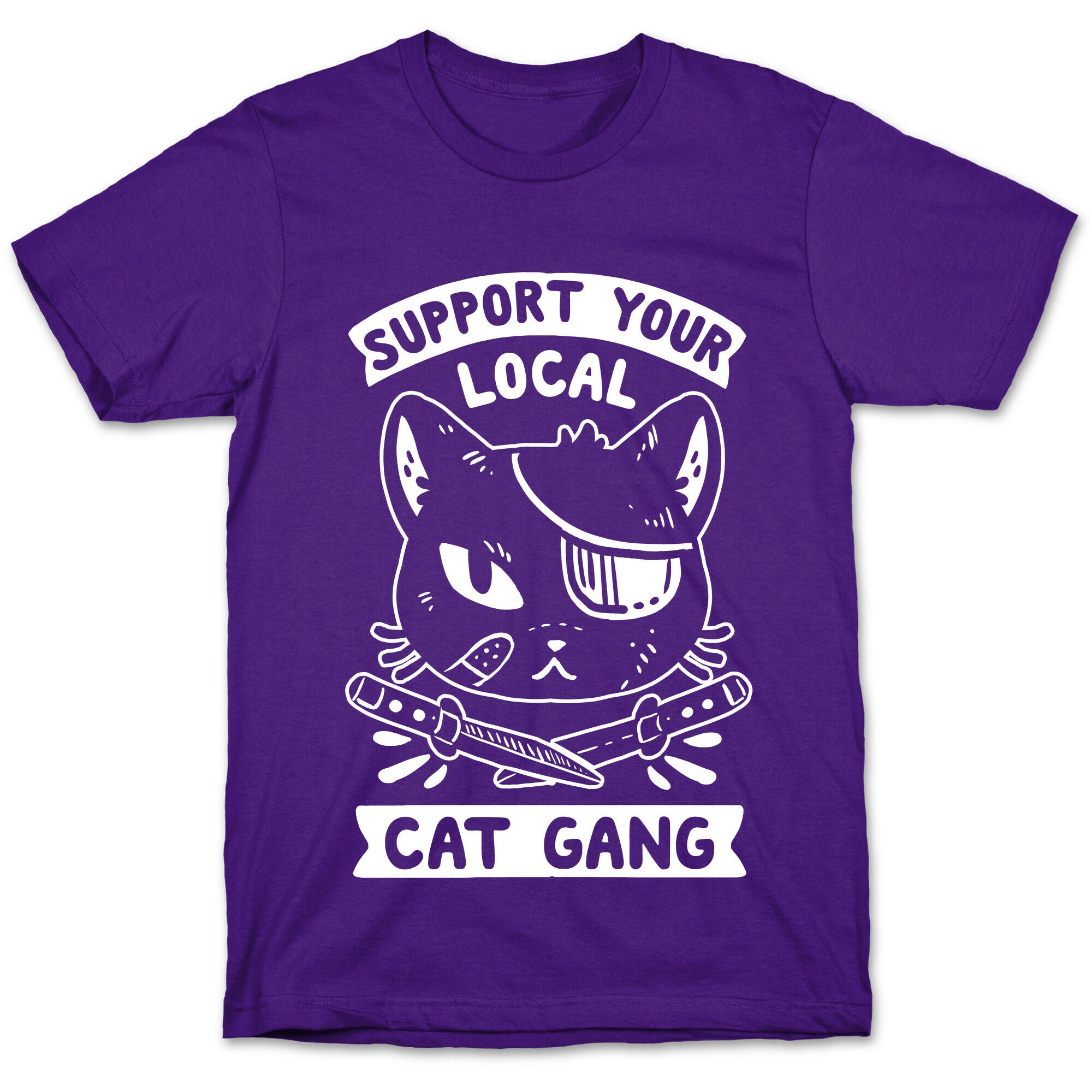 Support Your Local Cat Gang T-Shirt