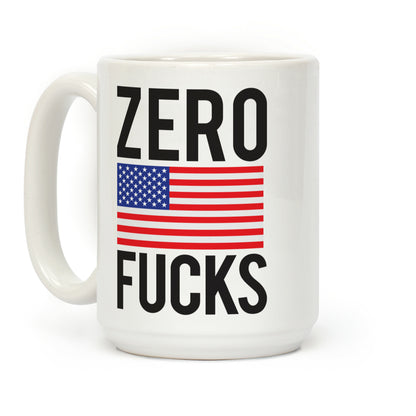 Zero Fucks America Coffee Mug