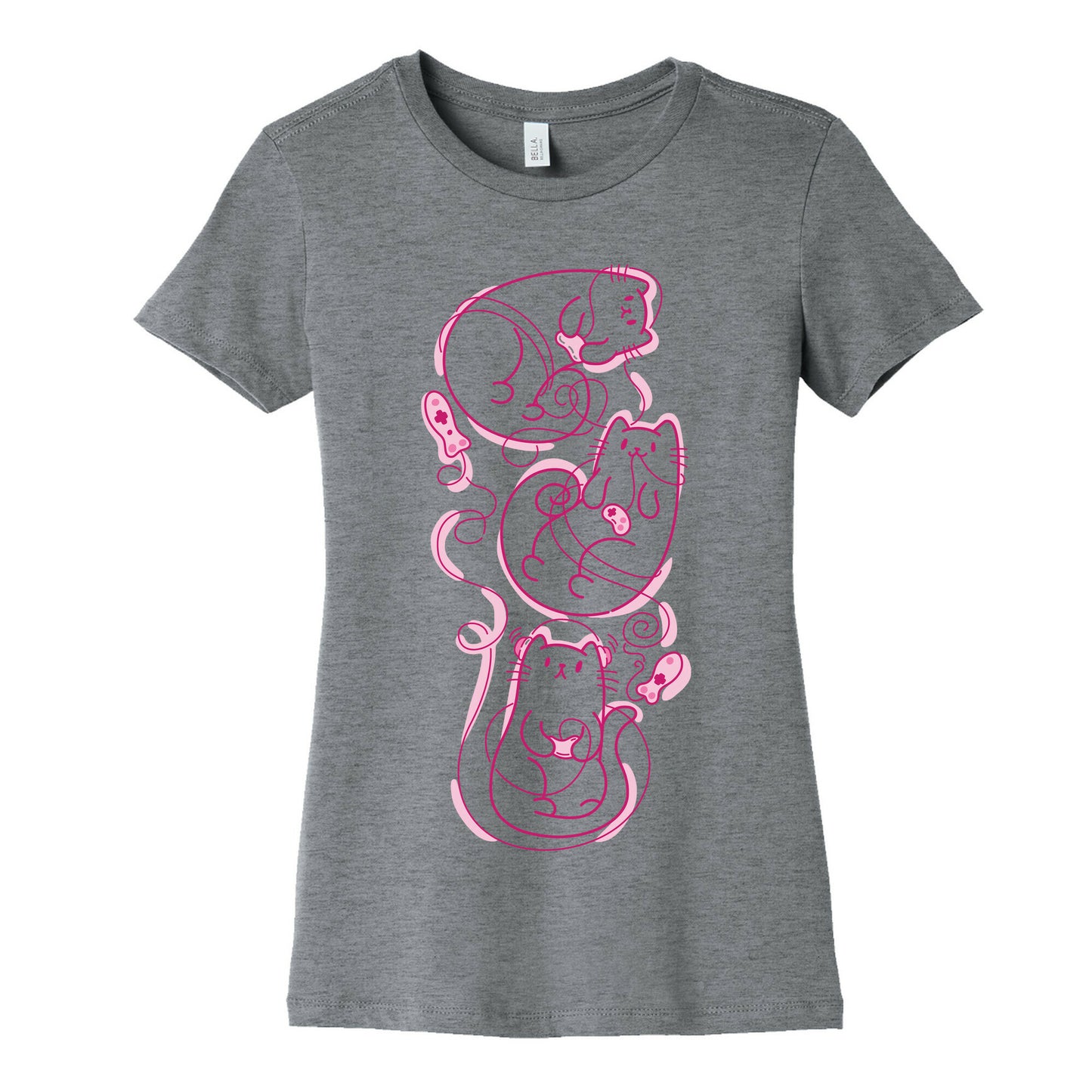 Gamer Cats Women's Cotton Tee