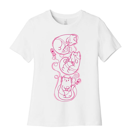Gamer Cats Women's Cotton Tee