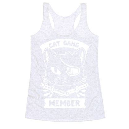 Cat Gang Member Racerback Tank