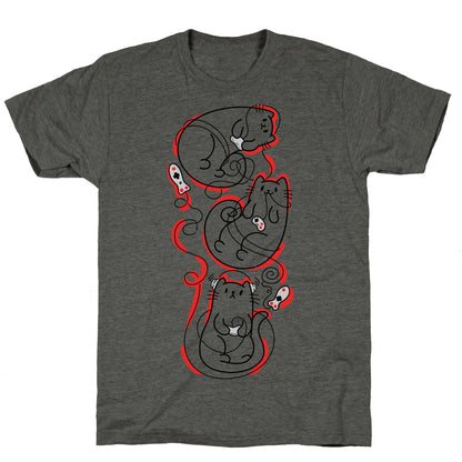 Gamer Cats Unisex Triblend Tee