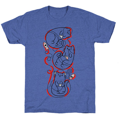 Gamer Cats Unisex Triblend Tee