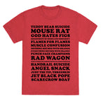 Andy Dwyer Band Names Unisex Triblend Tee