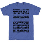 Andy Dwyer Band Names Unisex Triblend Tee
