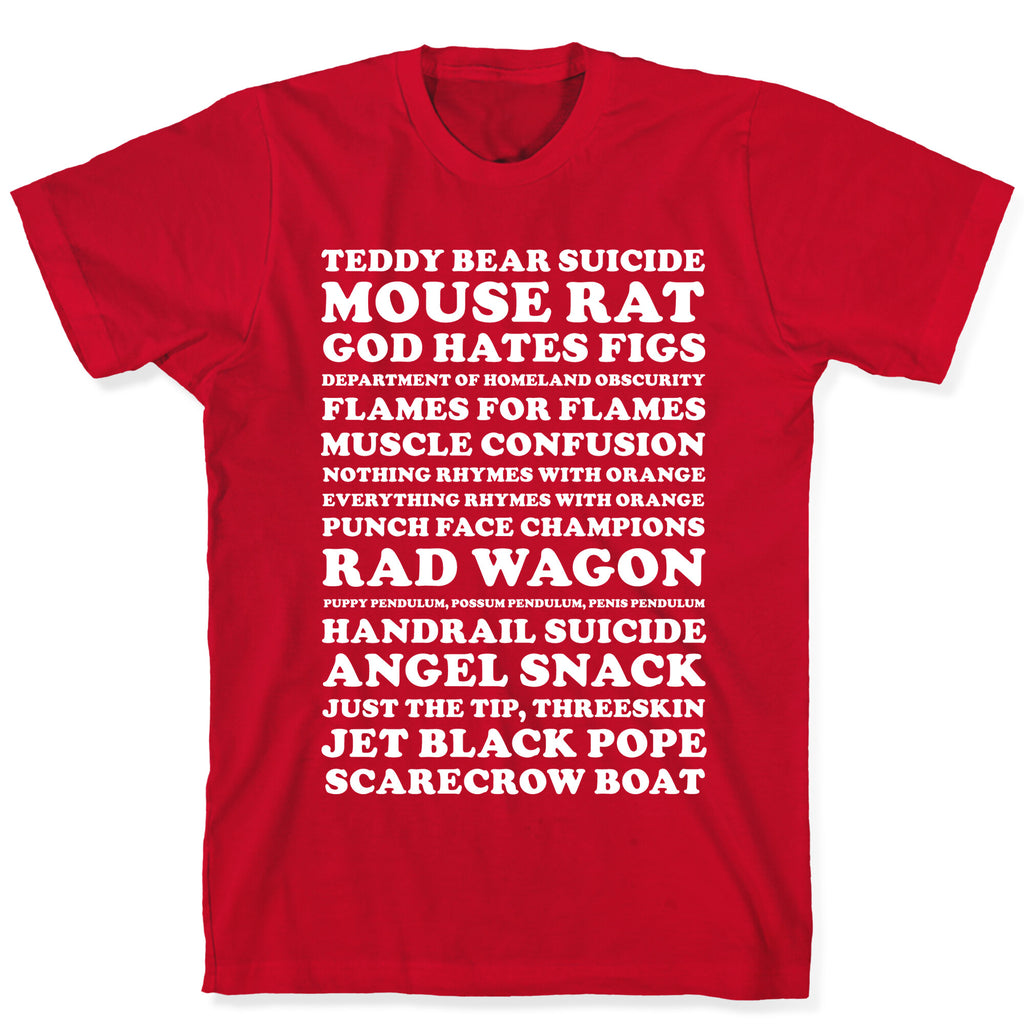 Andy Dwyer Band Names T-Shirt