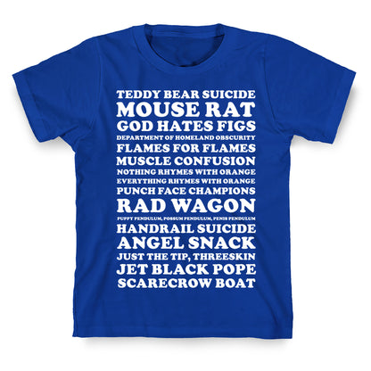 Andy Dwyer Band Names T-Shirt