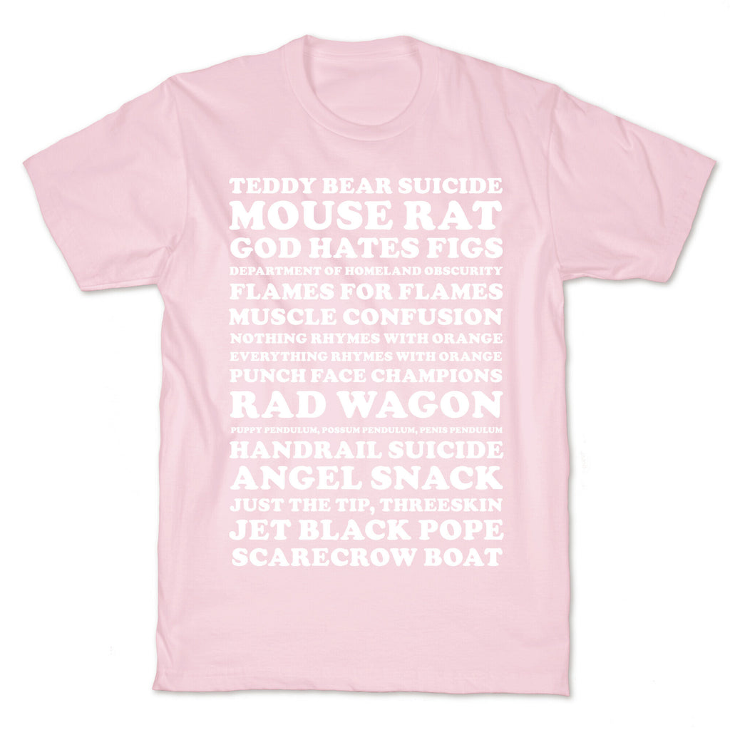 Andy Dwyer Band Names T-Shirt