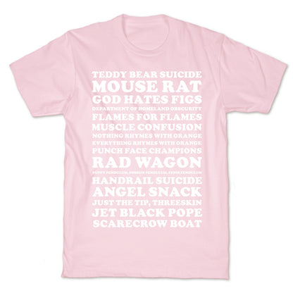 Andy Dwyer Band Names T-Shirt