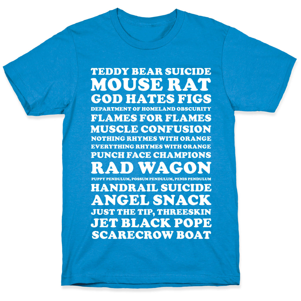 Andy Dwyer Band Names T-Shirt