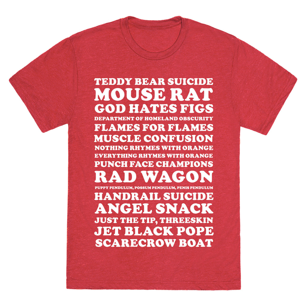 Andy Dwyer Band Names Unisex Triblend Tee